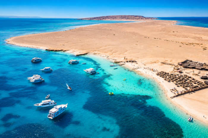 Orange Island & Hula Hula Island Luxury Boat Trip | Hurghada